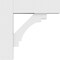 Ekena Millwork Standard Merced Architectural Grade PVC Bracket with Block Ends, 3"W x 16"D x 16"H BKTP03X16X16MRC05 - alternate 3